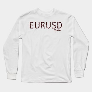 EURUSD Trader White Long Sleeve T-Shirt